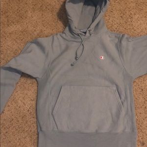 Light blue Champion hoodie